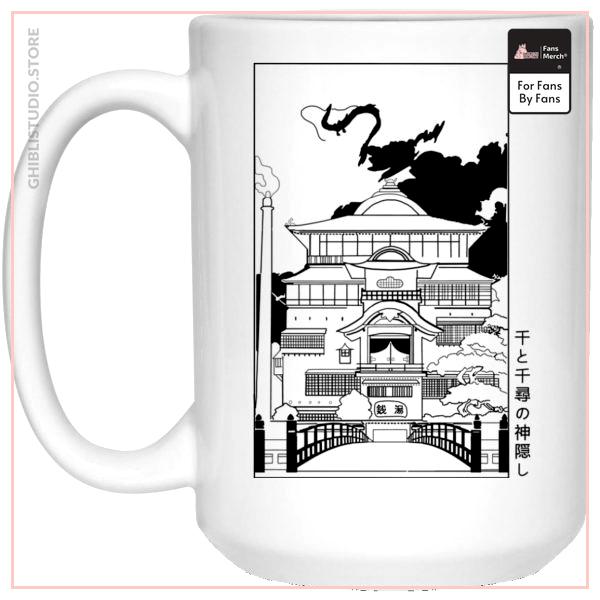 Spirited Away Bathhouse illustrated Graphic Mug