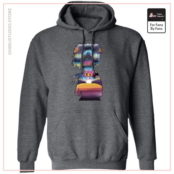 Spirited Away - Sen and The Bathhouse Cutout Colorful Hoodie
