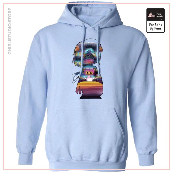 Spirited Away - Sen and The Bathhouse Cutout Colorful Hoodie