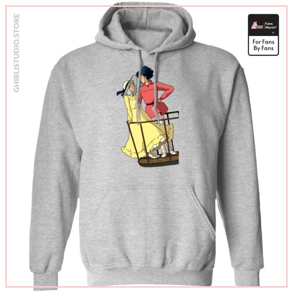 Howl's Moving Castle - Sophie and Howl Gazing at Each other Hoodie