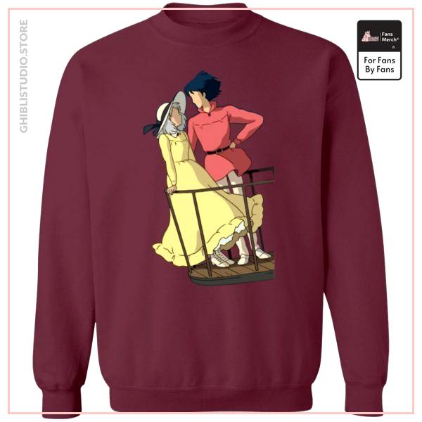 Howl's Moving Castle - Sophie and Howl Gazing at Each other Sweatshirt