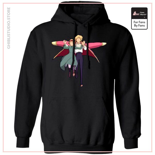 Howl's Moving Castle - Howl and Sophie Running Classic Hoodie