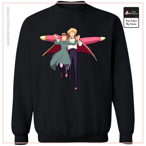 Howl's Moving Castle - Howl and Sophie Running Classic Sweatshirt