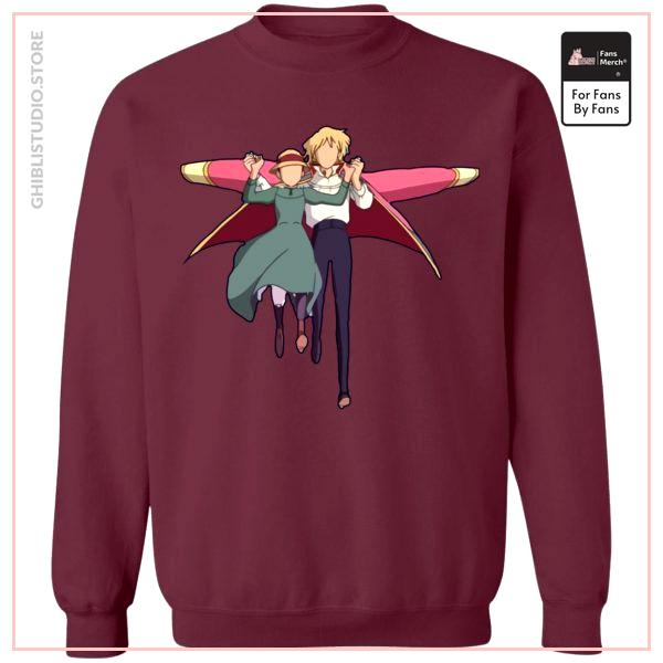 Howl's Moving Castle - Howl and Sophie Running Classic Sweatshirt