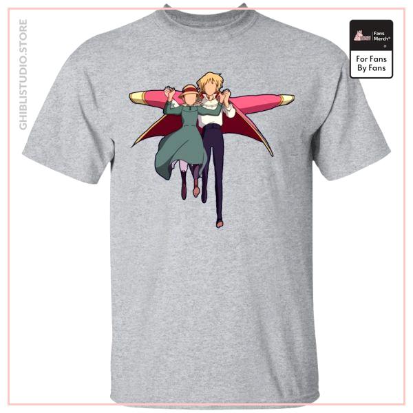 Howl's Moving Castle - Howl and Sophie Running Classic T Shirt