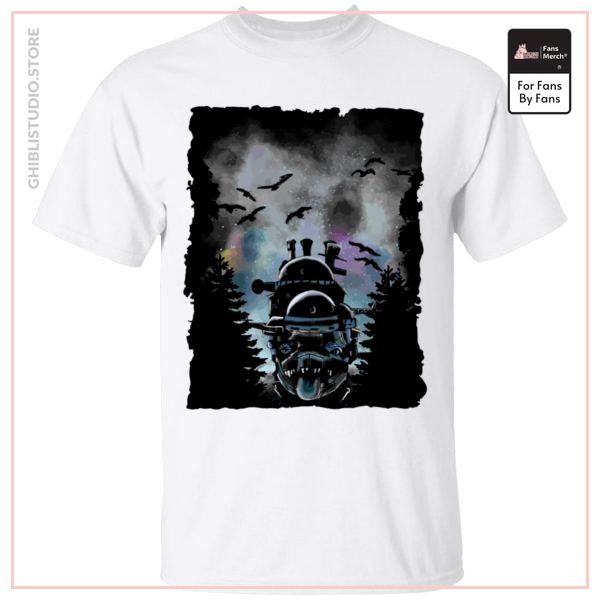Howl's Moving Castle At Night T Shirt