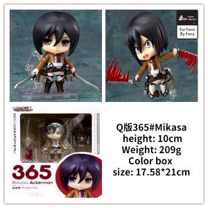 Attack on Titan GSC Q Edition Nendoroid 365 Mikasa Ackerman Doll Ornaments Boxed Figure Birthday Gift - Ghibli Studio Store