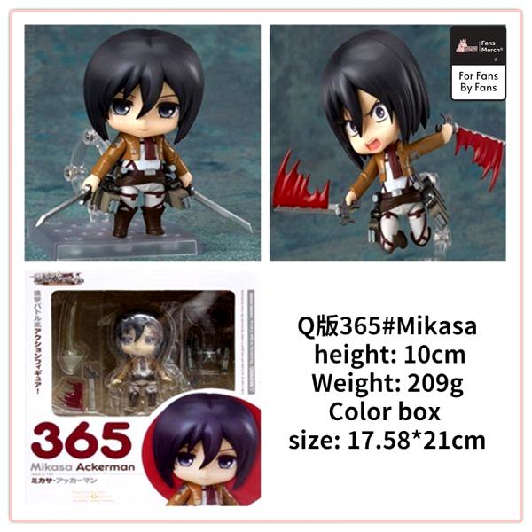 Attack on Titan GSC Q Edition Nendoroid 365 Mikasa Ackerman Doll Ornaments Boxed Figure Birthday Gift - Ghibli Studio Store