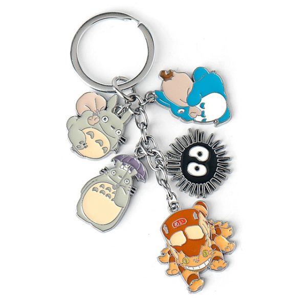 Anime My Neighbor Totoro Cartoon Keychain Cute Cat Ball Pendant Key Rings Women Bag Keyholder Mini 13.jpg 640x640 13 - Ghibli Studio Store
