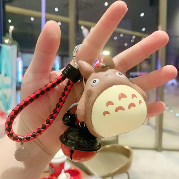 Anime My Neighbor Totoro Cartoon Keychain Cute Cat Ball Pendant Key Rings Women Bag Keyholder Mini 2 - Ghibli Studio Store