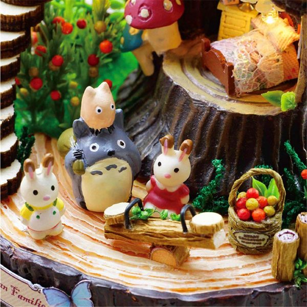 My Neighbor Totoro Music Box DIY Handmade LED Castle in the Sky Children Toys Birthday Romantic 5 - Ghibli Studio Store