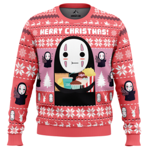 Merry Christmas No Face Spirited Away Ugly Christmas Sweater 1200 1 430x430 1 - Ghibli Studio Store