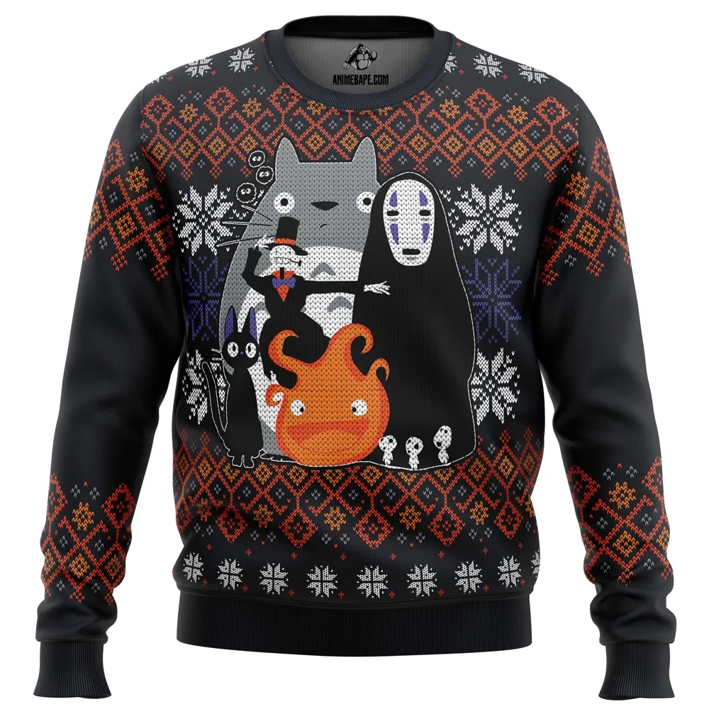 ghibli miyazaki ugly christmas sweater - Ghibli Studio Store