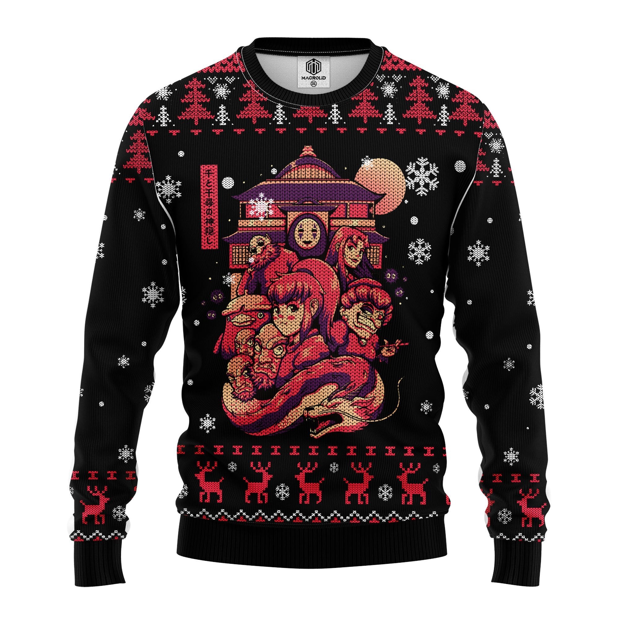 ghibli spirited away anime ugly christmas sweater ehby7 - Ghibli Studio Store