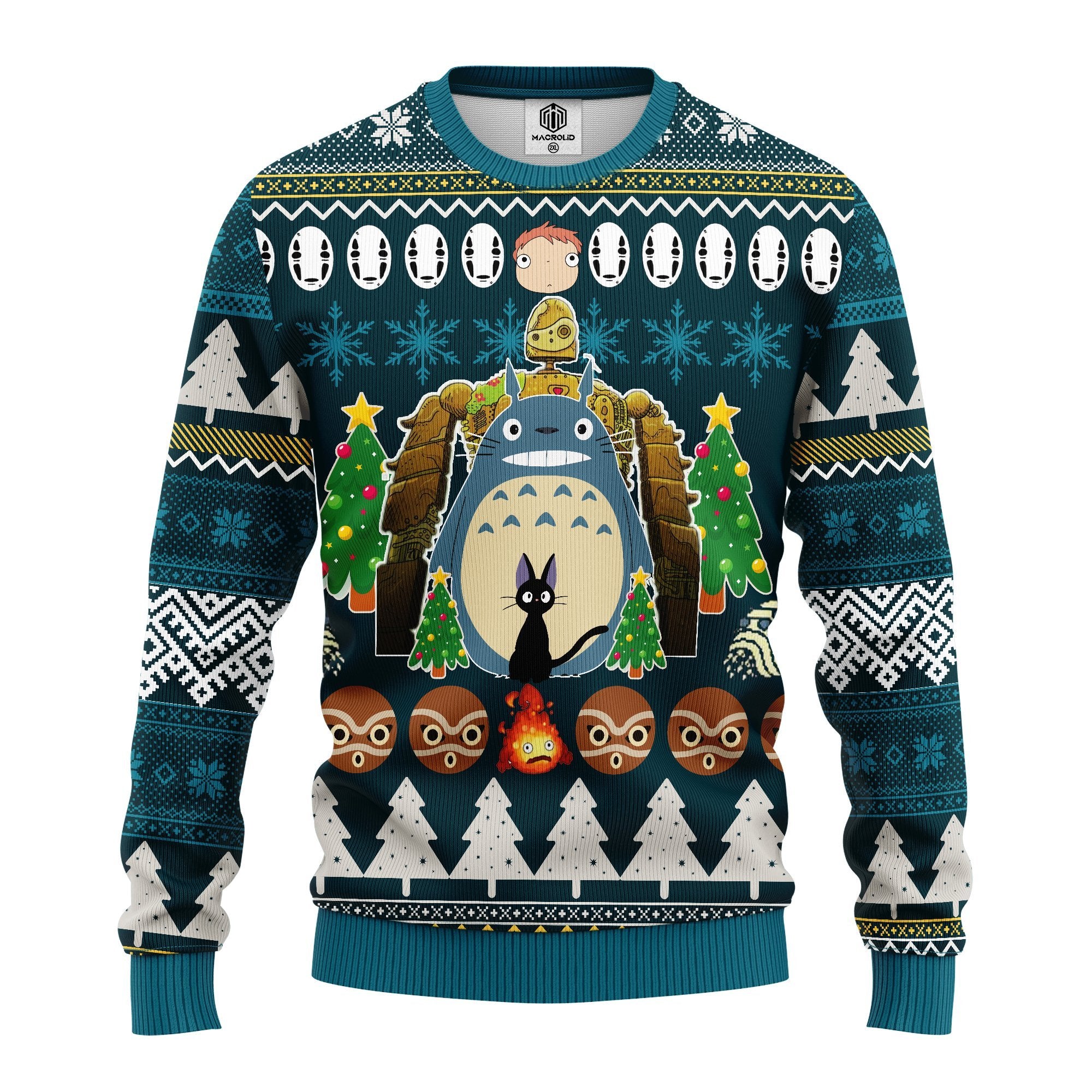 my neighbor is totoro anime ugly christmas sweater amazing gift idea thanksgiving gift 86peb - Ghibli Studio Store