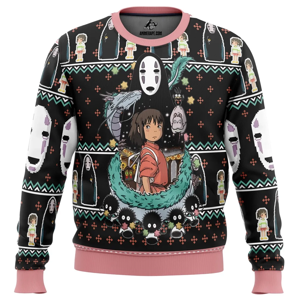 spirited away avatar ugly christmas sweater yg4y6 - Ghibli Studio Store