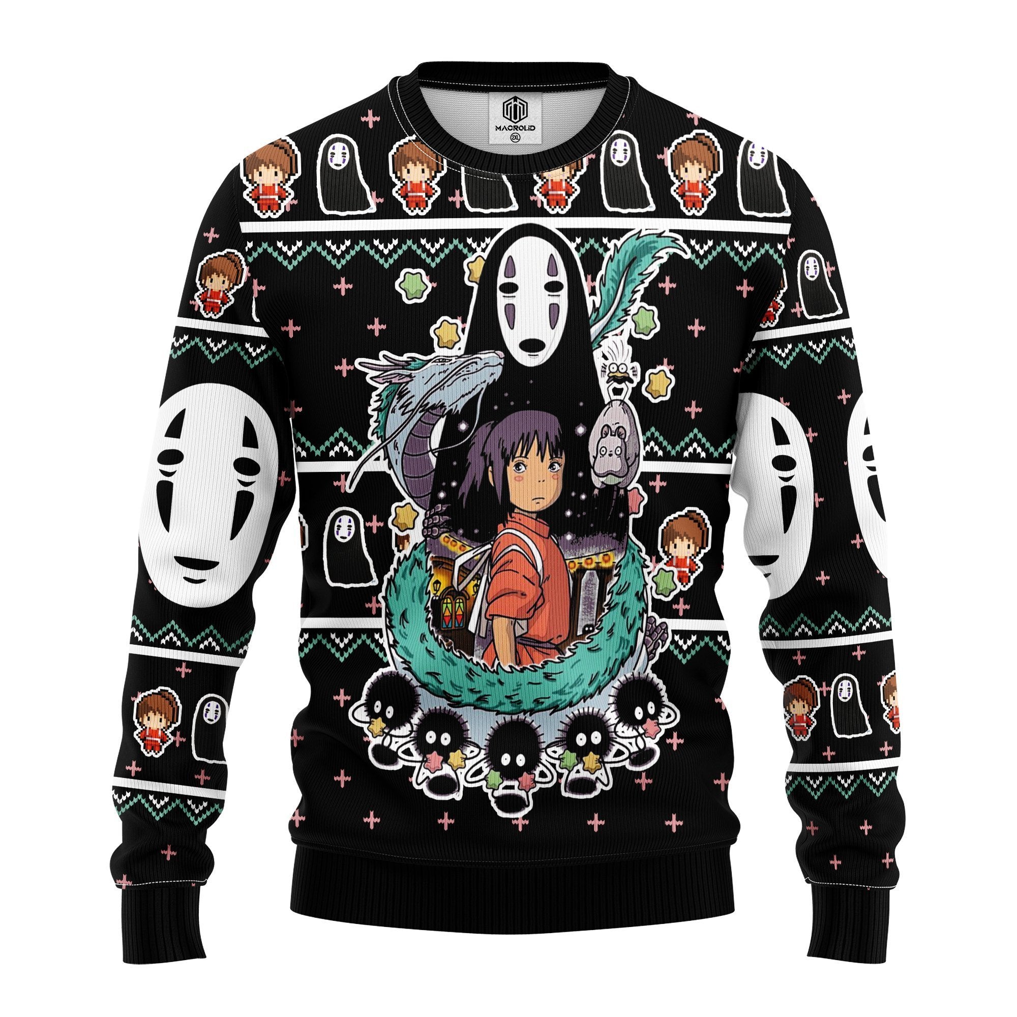 spirited away ghibli ugly christmas sweater amazing gift idea thanksgiving gift e6npk - Ghibli Studio Store