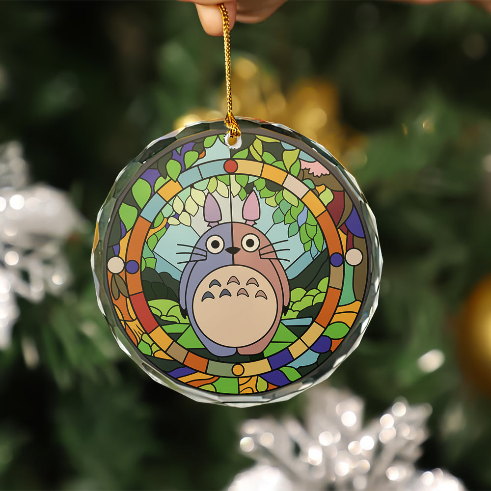 totoro ghibli cute pokemon stained glass ornament perfect gift for christmas holiday 17tkc - Ghibli Studio Store