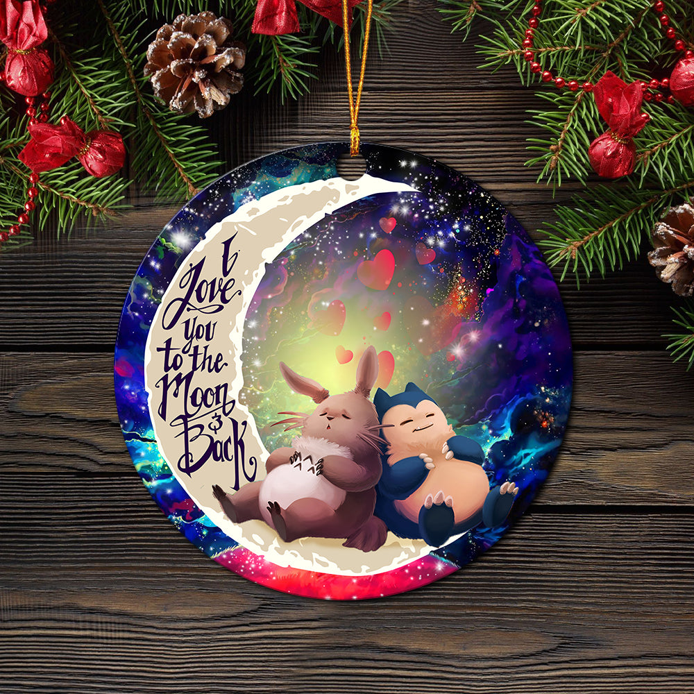 totoro ghibli snorlax pokemon love you to the moon galaxy mica circle ornament perfect gift for holiday eq2p7 - Ghibli Studio Store