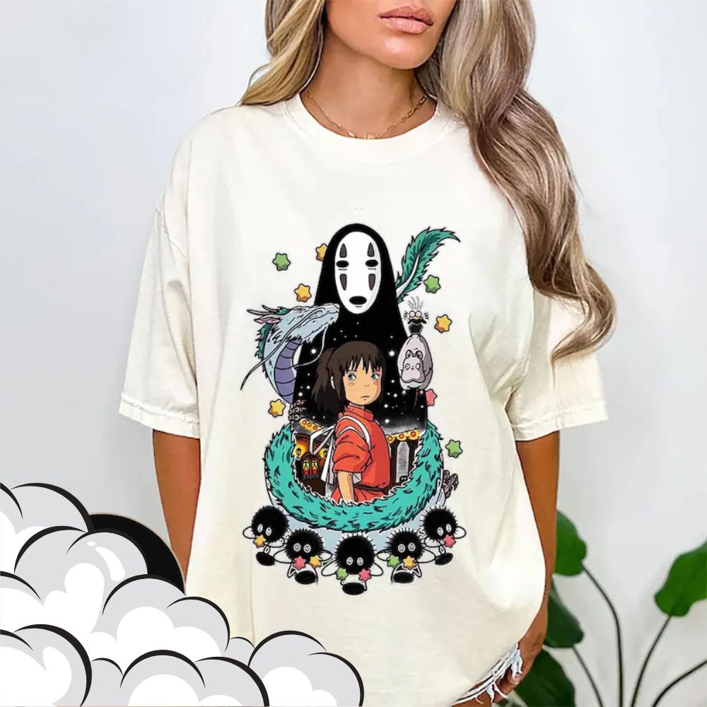 No Face in Ramen Spirited Away Shirt Spirited Away shirt 2 - Ghibli Studio Store