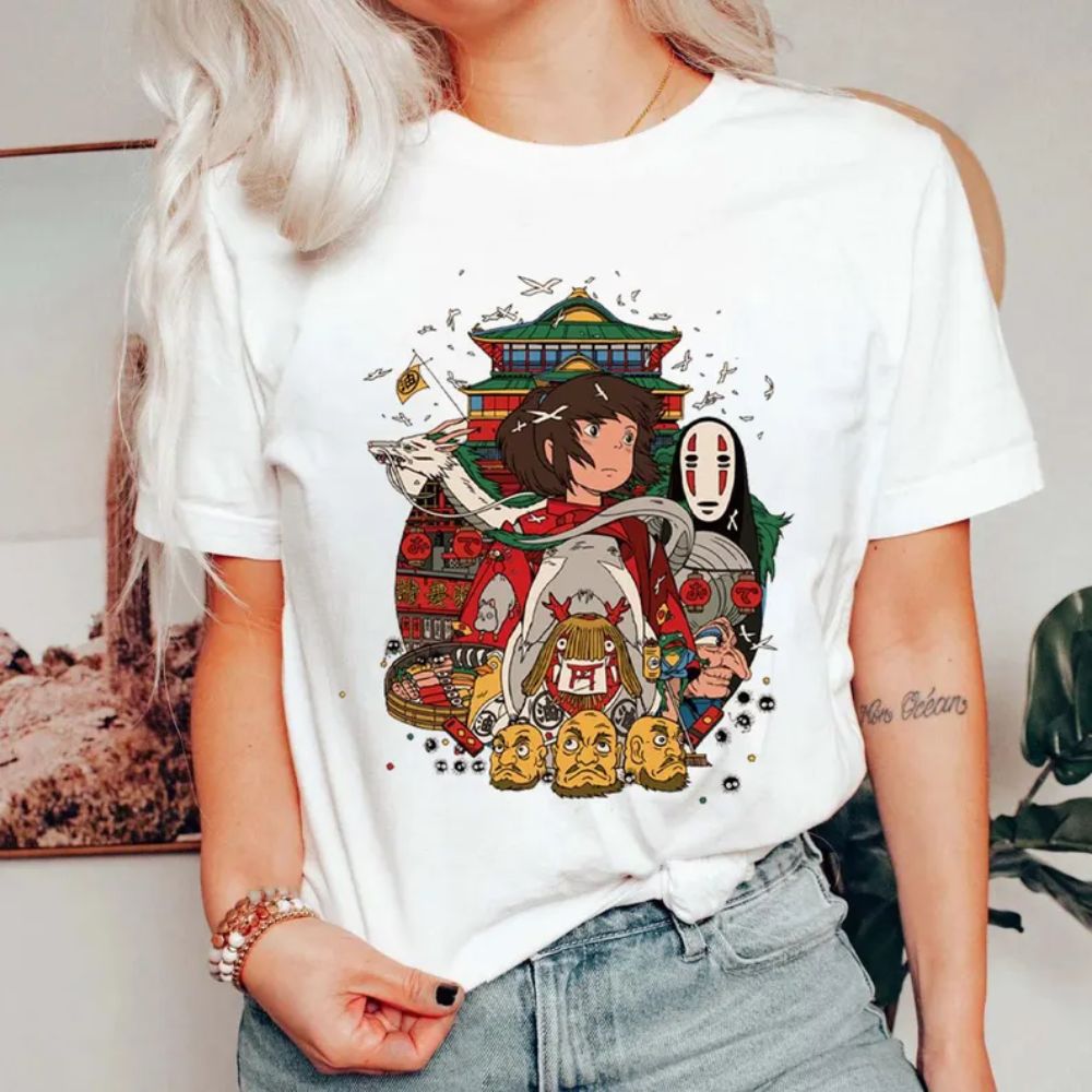 Spirited Away Animated Character Movie Cartoon Shirt 1 - Ghibli Studio Store